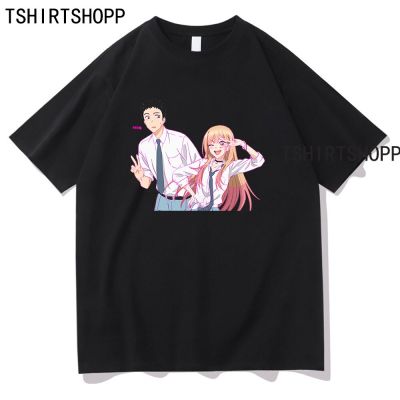 Anime My Dressup Darling T Shirts Wakana Gojo Cotton Tee Harajuku Tshirt Marin Kitagawa Tshirt