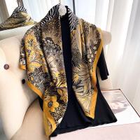 【CW】 Luxury 90X90CM Muslim Muffler Design Scarves Fashion 2023 Beach Kerchief New Shawls