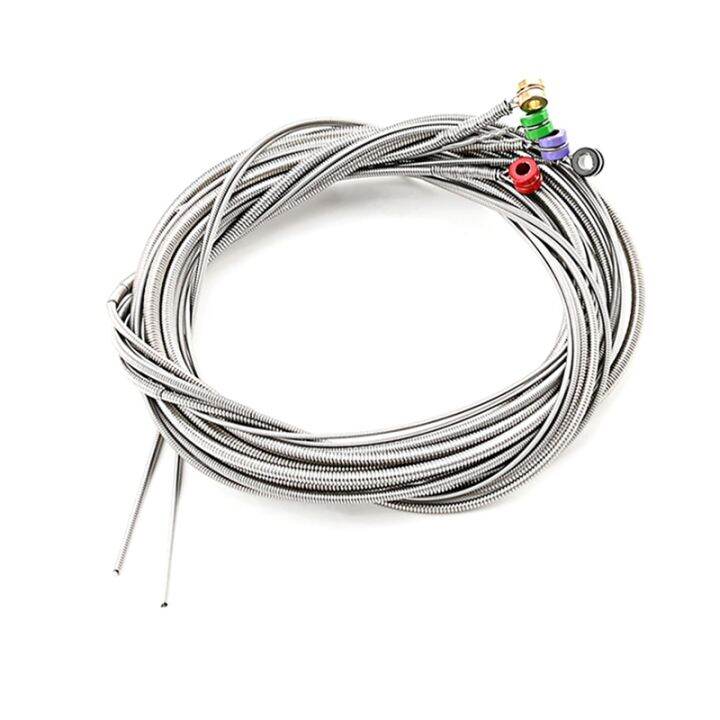 set-of-5-pcs-stainless-steel-strings-with-color-ball-ends-for-5-string-electric-replacement-parts