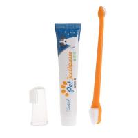 3 Pcs Pet Too-thpaste Too-thbrush Set Tee-th Hygiene Oral Care Kit Cat Dog Puppy Cleaning Supply