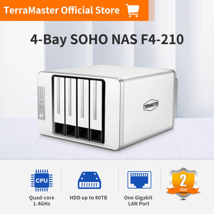 TerraMaster F4210 4Bay NAS 2GB RAM Quad Core Network Attached Storage