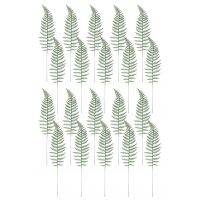 20PCS Artificial Boston Fern Bush Plant Faux Leaves Green Plants for Home Decor