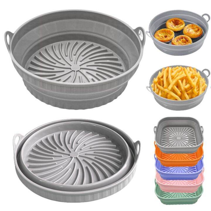 Air Fryer Silicone Pot AirFryer Baking Accessories Replacement Liner Basket  UK