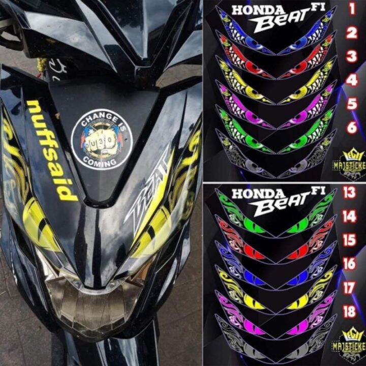 Winker For Honda Beat Fi Eye Transparent Sticker Lazada Ph