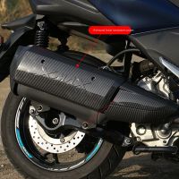 2Pcs Exhaust Pipe Decorative Cover Carbon Fiber Motorcycle Accessories for X-MAX XMAX 250 300 400 XMAX250