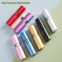 8ML Mini Perfume Refill Bottle Portable Rotary Sub-bottling Glass Liner Spray Empty Bottle Travel Small Cosmetic Container