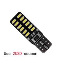 30ชิ้น T10รถ24 Led แบบ Smd 194 168 3014 W5w Led กวาดล้างอัตโนมัติไฟถอยหลัง Dc12v หลอดไฟด้านข้าง