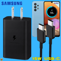 ที่ชาร์จ Samsung 15W (US) Usb-C ซัมซุง A32 หัวชาร์จ สายชาร์จ Type-C Adaptive Fast Charging การชาร์จด่วนแบบพิเศษ