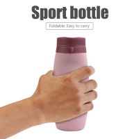 580Ml Folding Silicone Water Bottle Sports Water Bottle Outdoor Travel Portable Water Cup Running Riding Camping Hiking Kettle