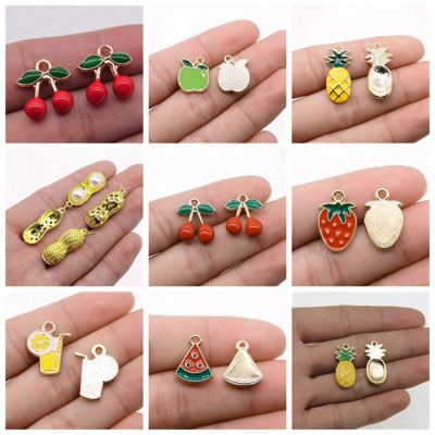 CHARMS CHARMS จี้สร้อยคอรูปอาหารเครื่องประดับ อุปกรณ์งานฝีมือ diy