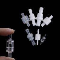 1Pc  Plastic One Way Inline Check Valve Gas Air Liquid Water Fluids Valve 4mm / 6mm / 8mm / 12mm Optional  White Transparent Valves