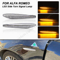 2ชิ้นแบบไดนามิก LED เครื่องหมายด้านข้างแสงลูกศรเลี้ยวไฟกระพริบโคมไฟสำหรับ Alfa Romeo 159 939 Sportwagon Typ Boera แมงมุม Typ 939