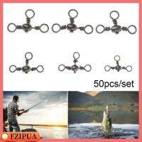 FZIPUA ร้อน Wivels แบริ่ง ทองเหลือง แหวนกลิ้ง ตกปลา Pin Line Connector 3 Way Trident