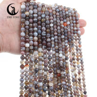 Zhe Ying ขายส่ง 6/8/10mm Botswana Agate สร้อยข้อมือลูกปัดรอบหินธรรมชาติ Healing คริสตัลอัญมณีบอตสวานา Agate ลูกปัดสำหรับเครื่องประดับทำ