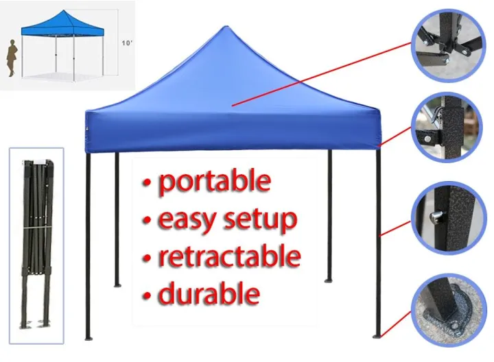esthetisch vernieuwen open haard Tent 2x3 meter Canopy / Gazebo / Retractable Tent Adjustable Height (Frame  Included) Gold Mind Tent Everyday Low Price | Lazada PH