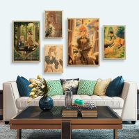 Violet Evergarden Japanese Popular Anime Retro Art Home Wall Bar Cafe Decor Poster High Quality Canvas Print o910 Drawing Painting Supplies