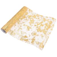 【cw】 5M Table Runner Mesh Gold Thin Table Runners Dinner Table Runner Banquet Dessert Table Runner Party Wedding Christmas Decor ！