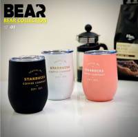 Bear Starbucks สแตนเลส304 ขนาด 12 oz 3 สี เก็บอุณหภูมิ ร้อน เย็น