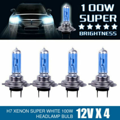 4pcs H7 ไฟ LED 100W 4500K ไฟหน้าซีนอนอัตโนมัติโคมไฟไฟหน้ารถวิ่งกลางวันหลอดไฟอุปกรณ์เสริม-dliqnzmdjasfg