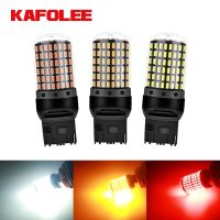 (Premium car) GZKAFOLEE 1Pcs 2800LM 7440 7443หลอดไฟไม่มีข้อผิดพลาดฟรี T20 W21W W21/5W LED WY21W หลอดไฟ LED เบรคย้อนกลับเลี้ยวสัญญาณ