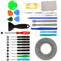 27 in 1 Cell Phone Repair Screwdriver Kit Tool  with Screen Removal Adhesive Sticker for iPhones iPad DIY Fix Repair Tool Kits Tool Sets