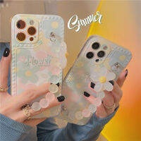 เคสโทรศัพท์ลายดอกไม้สีเขียวสดแบบโซ่13 Pro Max,เคสโทรศัพท์แบบมีตัวอักษร12 Apple 11