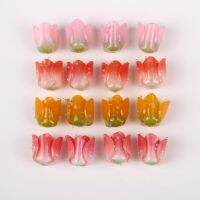 5pcs Beauty Tulip Shape Resin Beads for DIY Jewelry Making Supplies Earring Necklace Keychain Hair Accessories Wedding Findings Beads