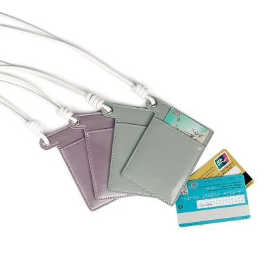 Multiple Colour PU Leather Lanyard ID Card Holder Lanyard Keychain Lanyard Card Holder Card Holders