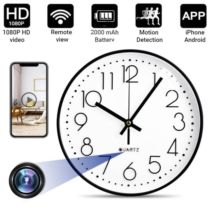KeyNG Hidden Camera Clock 1080P HD Security Spy Camera with Motion