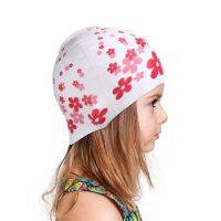 Swim Silicone Caps Swimming Ear Protection Hats Kids The Flowers Waterproof Toddler Swim Caps