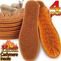 Thicken Cashmere Insoles Winter Plush Warmth Cold-proof Snow Boots Unisex Shoe Pad Soft Fluffy Insole Deodorant Shoe Accessories