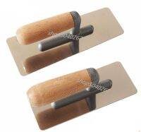 2PC stainless steel Wooden handle Mortar Board Home Craftsman Trowel Construction Holder Plastering Tool