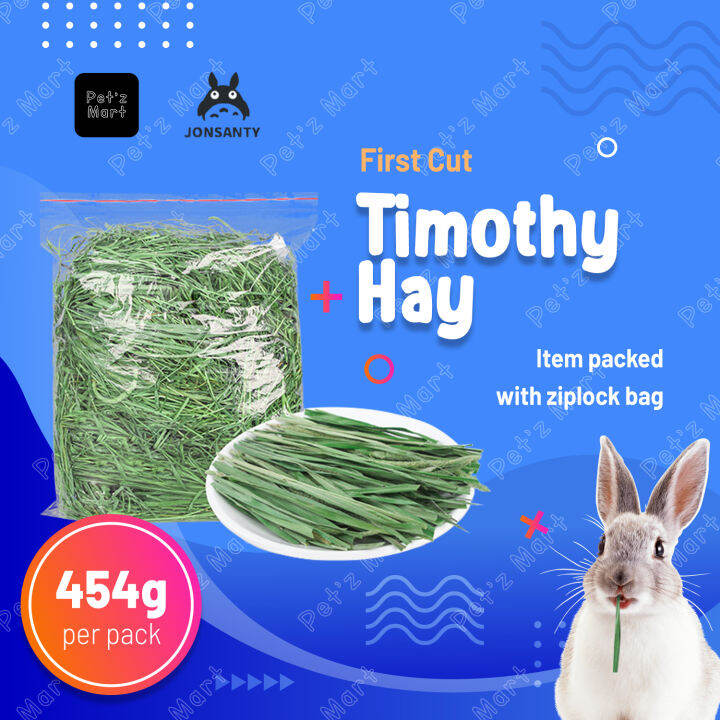 JONSANTY First Cut Timothy Hay 1lb/500g Rabbit Guinea Pig Food American