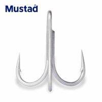 Mustad ตะขอแหลมตะขอเงี่ยงแหลมแข็งแรง Anzuelos มหาสมุทรลึกปลาหมึกปลาเฮอริ่งสามตะขอเบ็ดตกปลาอันซอล Peralatan Pancing เพสก้า