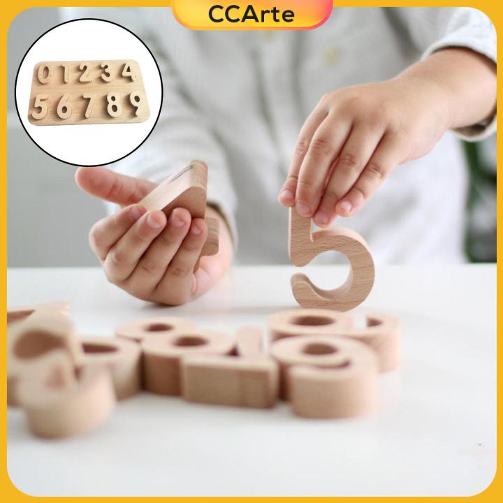 ccarte-montessori-บอร์ดปริศนาตัวเลขของเล่นจิ๊กซอว์ดิจิตอลเกมที่ตรงกัน