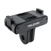 TELESIN Magnetic Two Claw Adapter Action Camera Adapter for DJI OSMO Action 3 Accessories