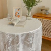 【cw】 White Vintage Lace Tablecloth Exquisite Dining Table Cover Wedding Hotel Home Party Table Decoration Rectangulaire New Year Deco