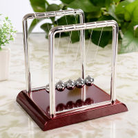 Newton Cradle ลูกตุ้มโลหะ Balance ลูกยืดหยุ่นรุ่นหน้าแรกห้องนอนโต๊ะตกแต่งเครื่องประดับ135x135mm