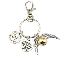 ✈ Harries Deathly Hallows Platform 9 and Three Quarters I Solemnly Swear Snitch Keychain Kids adults Toy Model Doll Gift