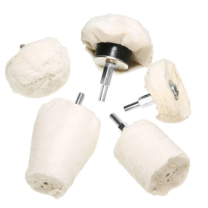 idealhere 5pcs Ttype Buffing Pad Polishing Mop Wheel Car Buffer