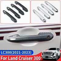 สำหรับ Toyota Land Cruiser 300 2021 2022 2023ประตูด้านนอกตกแต่งที่จับ LC300การปรับแต่งโครเมียมอัพเกรดภายนอก