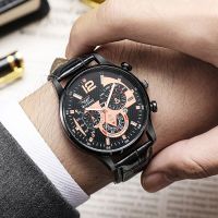 Fashion Leather Strap Quartz Watch for Men Sports Young Boys Casual Wristwatch Relogio Masculino мужские часы zegarek męski Saat