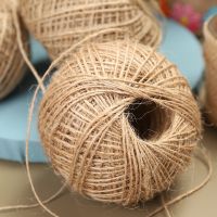 100M Natural Jute Burlap Braided String Cords Rope DIY Scrapbooking Crafts Decor Christmas Wedding Party Gift Wrapping Thread General Craft