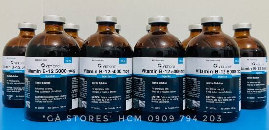 Vitamin b-12 5000 mcg 5000mcg vet one   nguyên seal usachai 100ml - ảnh sản phẩm 2
