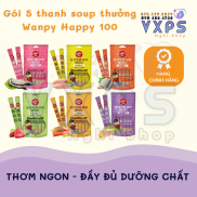 Soup Thưởng Wanpy Happy 100 14g x 5 Thanh - Súp Thưởng Cho Mèo