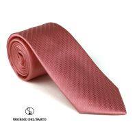 Giorgio Del Sarto Necktie Silk Pink with Fabric Texture เนคไทผ้าไหมสีชมพูมีเท็กเจอร์