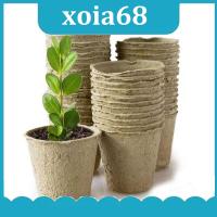 xoia68 Shop 30pcs Paper Grow Pot Nursery Cup growing pot box Tray veg planter Plant Starter Flower Herb Biodegradable Eco-Friendly