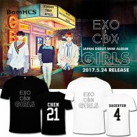 Bomhcs Exo Cbx Album T Shirt Cotton Tee Xiumin Chen Baekhyun Fans Gift Gildan