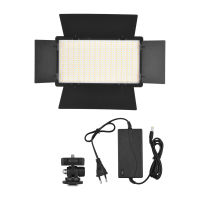 Andoer LED-600 LED Video Light Photography Light Panel 600PCS Light Bead 3200-5600K with Barndoor for Outdoor Studio Photography