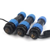 ✜﹊ SP16 IP68 Back nut Waterproof Aviation Connector Male Plug Female Socket 2/3/4/5/6/7/8/9 Pin Panel Mount Wire Cable Connector